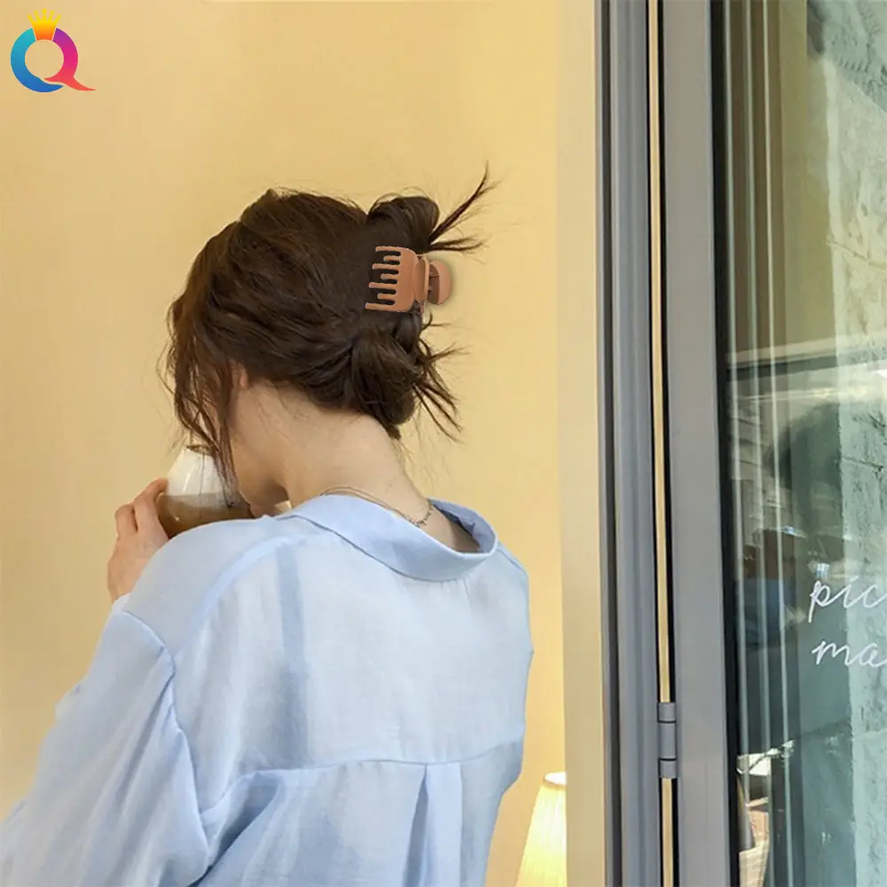 Frosted Hair Clip for Women Men with Back Head Coil Design