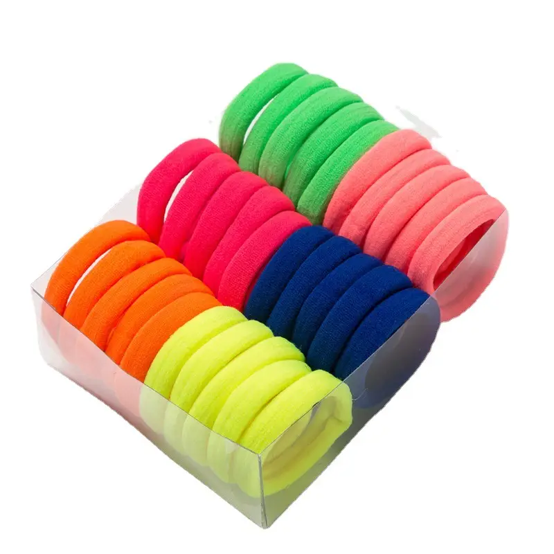 High Elastic Rubber Hair Towel Rings Multi Color Pack - Image 15