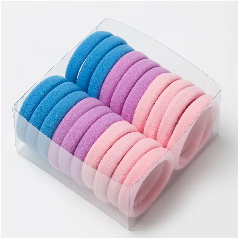 High Elastic Rubber Hair Towel Rings Multi Color Pack - Image 3