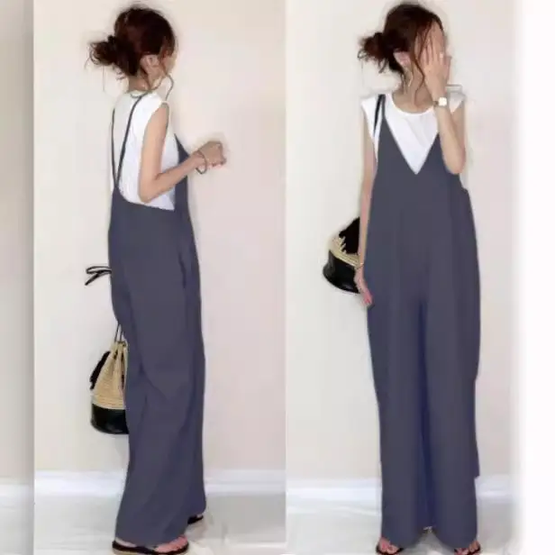 V-Neck Loose Joker Pants 2022 Summer Casual - Image 7