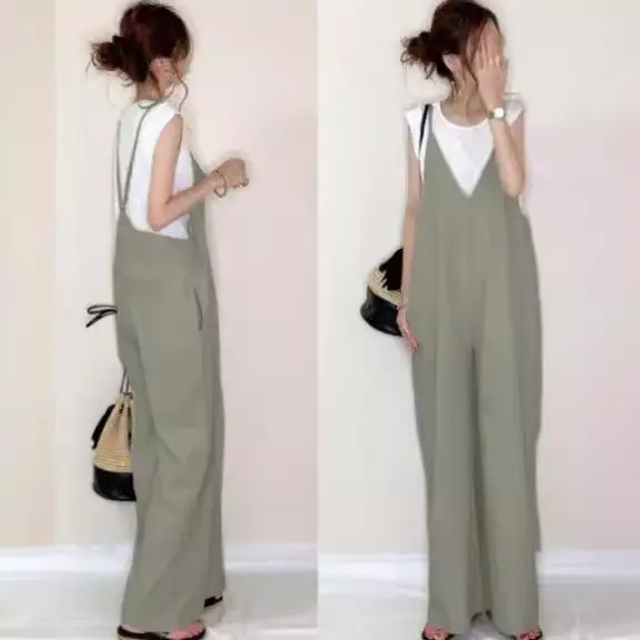 V-Neck Loose Joker Pants 2022 Summer Casual - Image 8