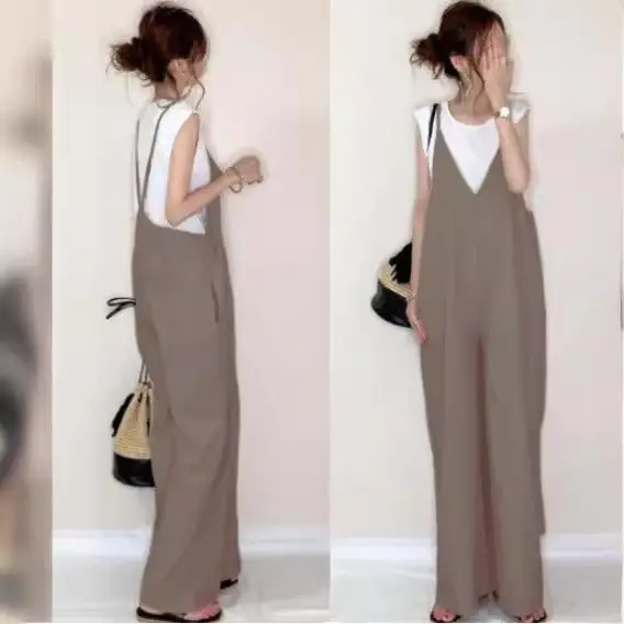 V-Neck Loose Joker Pants 2022 Summer Casual - Image 9