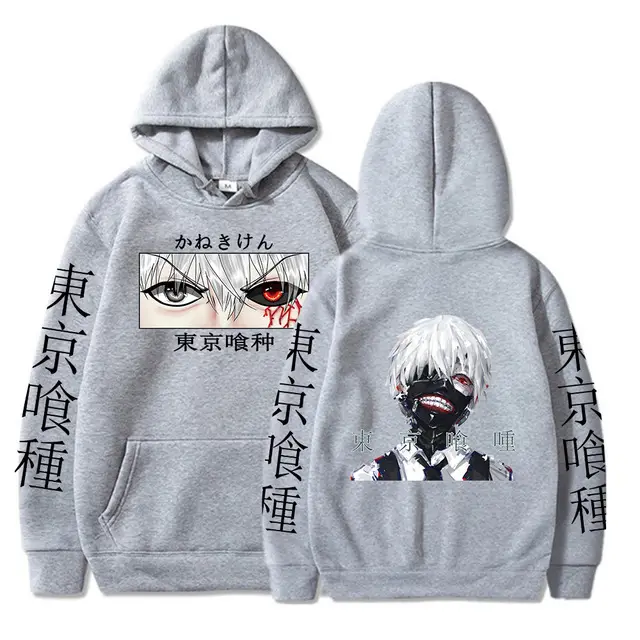White Tokyo Animation Hoodie for Men Women