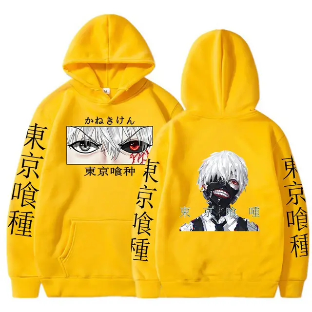 White Tokyo Animation Hoodie for Men Women