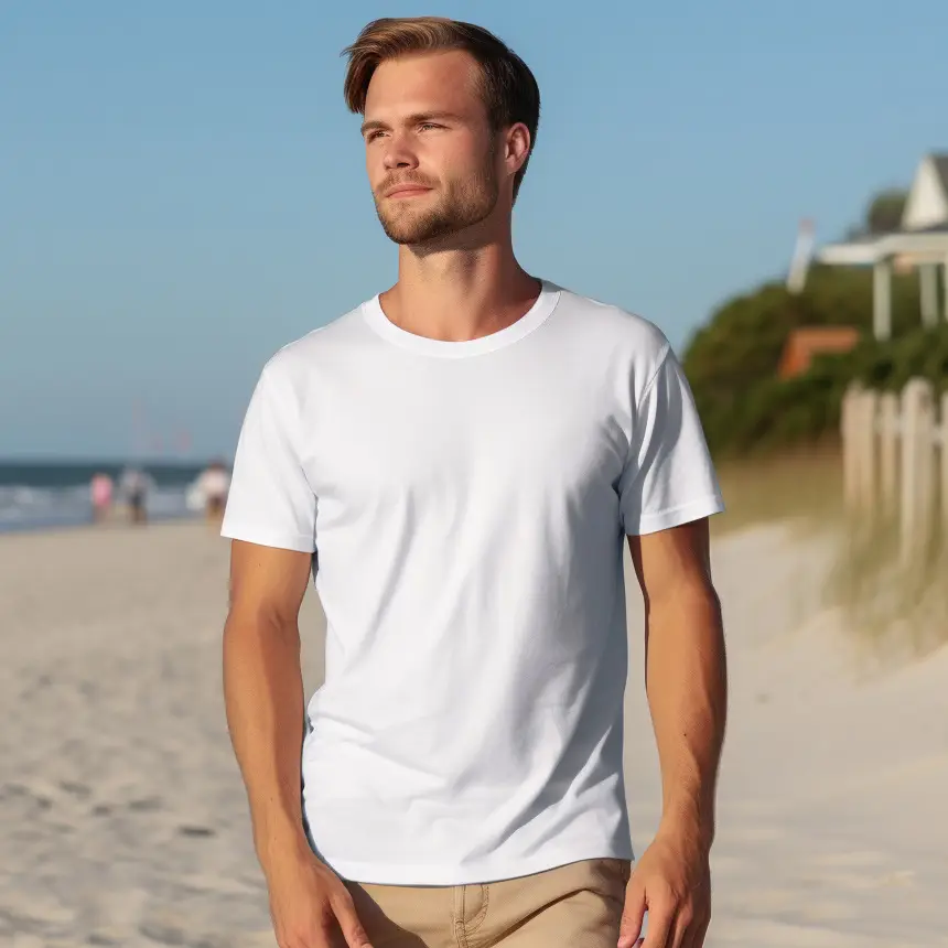 Red Cotton Unisex Crew T-Shirt 28 Color 40 Thread