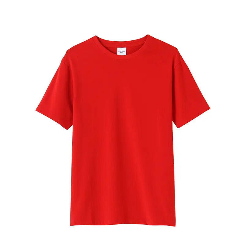 Red Cotton Unisex Crew T-Shirt 28 Color 40 Thread