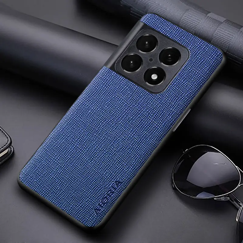 OnePlus 10 Pro Phone Case Cross Leather Black