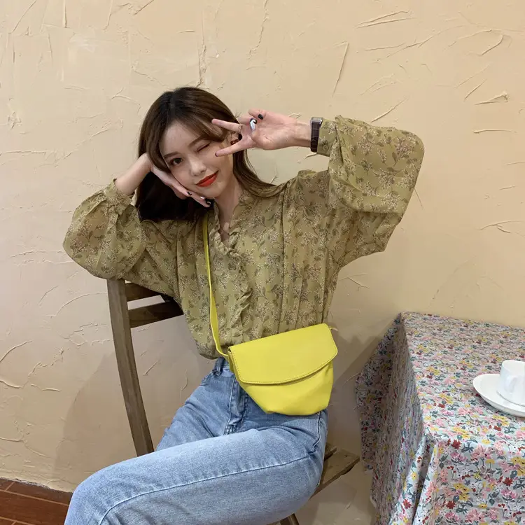 Korean Style Floral Chiffon Shirt Women Long Sleeve 2025 — feature 24