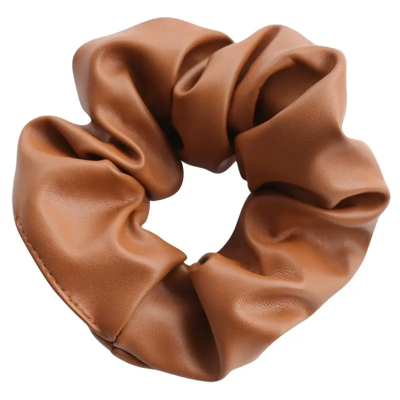 Temperament Pu Leather Hair Ring Waterproof Tie - Image 12