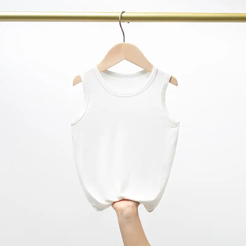 Green Elastic Kids Vest Summer Underwear - Image 3