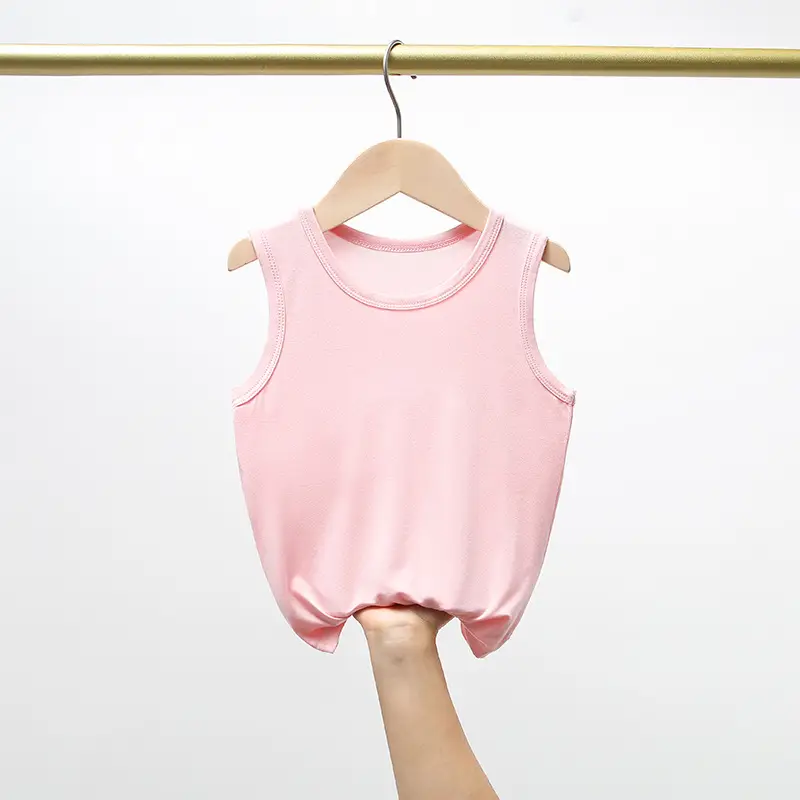 Green Elastic Kids Vest Summer Underwear - Image 4