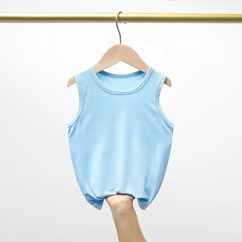 Green Elastic Kids Vest Summer Underwear - Image 7