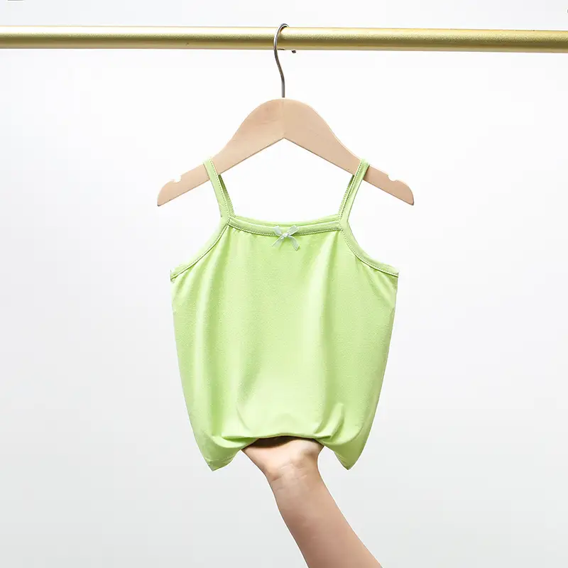 Green Elastic Kids Vest Summer Underwear - Image 9