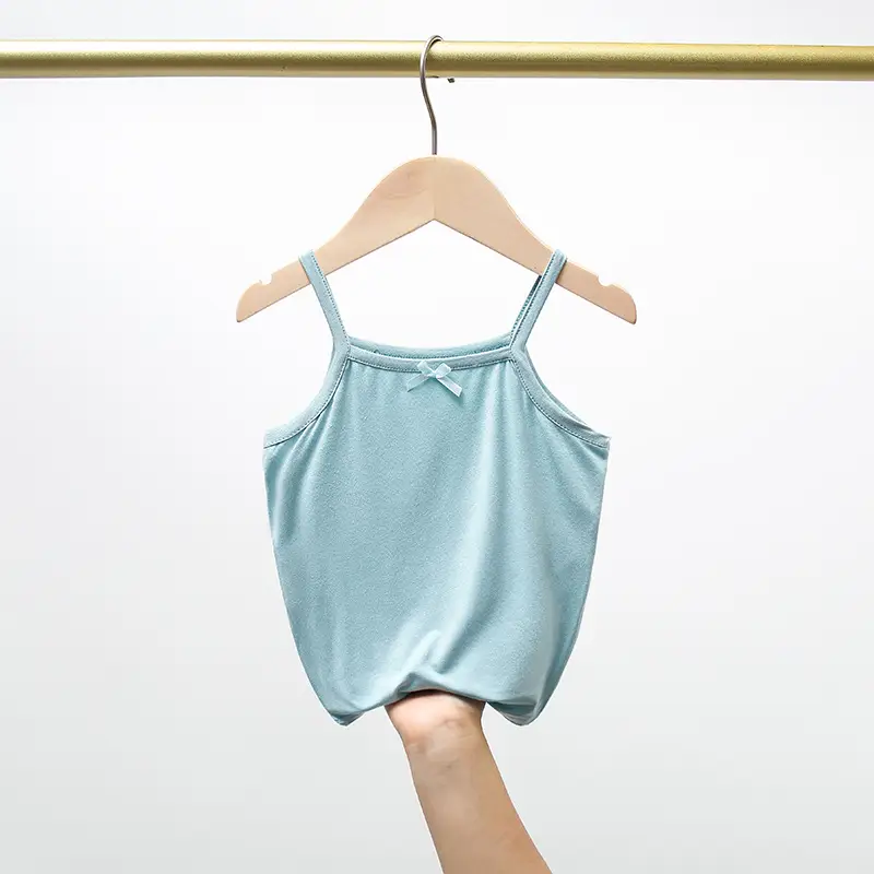 Green Elastic Kids Vest Summer Underwear - Image 12