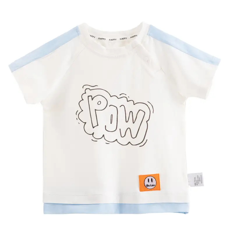 Kids Summer T-Shirt White Pink Short Sleeve 2022 - Image 7