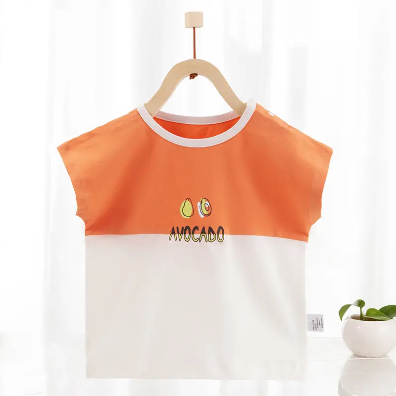 Kids Summer T-Shirt White Pink Short Sleeve 2022 - Image 2
