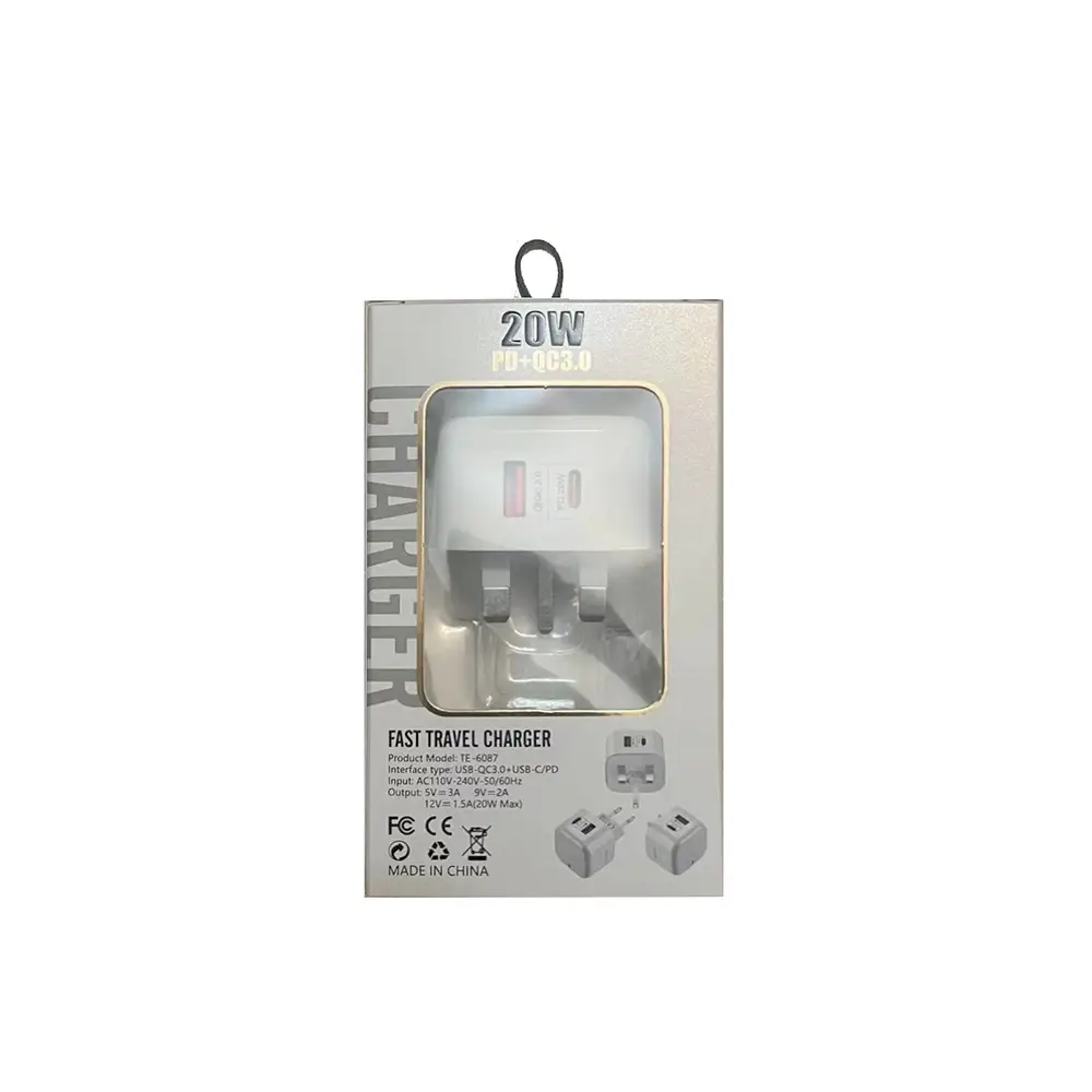 PD20W QC3.0 Universal USB Charger for British European American - Image 4