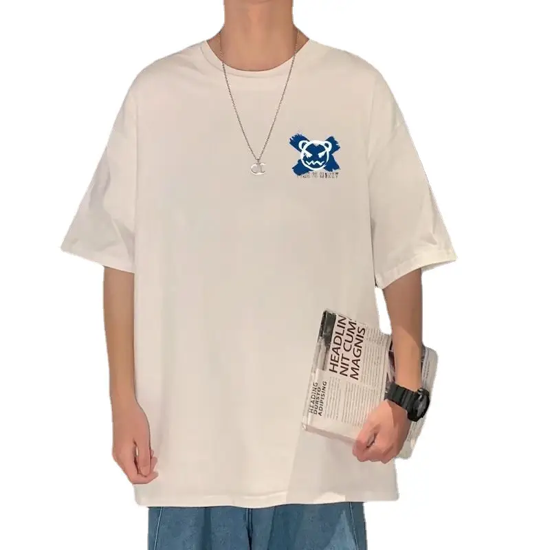 Men's White Graphic T-Shirt with Chinapee Design - Image 10