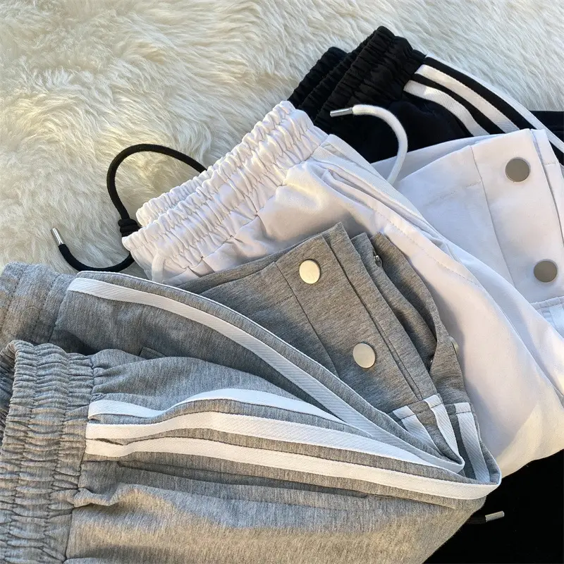 Men Black Adidas Style Shorts with 3 Stripes - Image 6