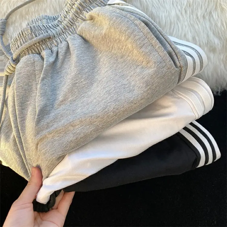 Men Black Adidas Style Shorts with 3 Stripes — feature 18