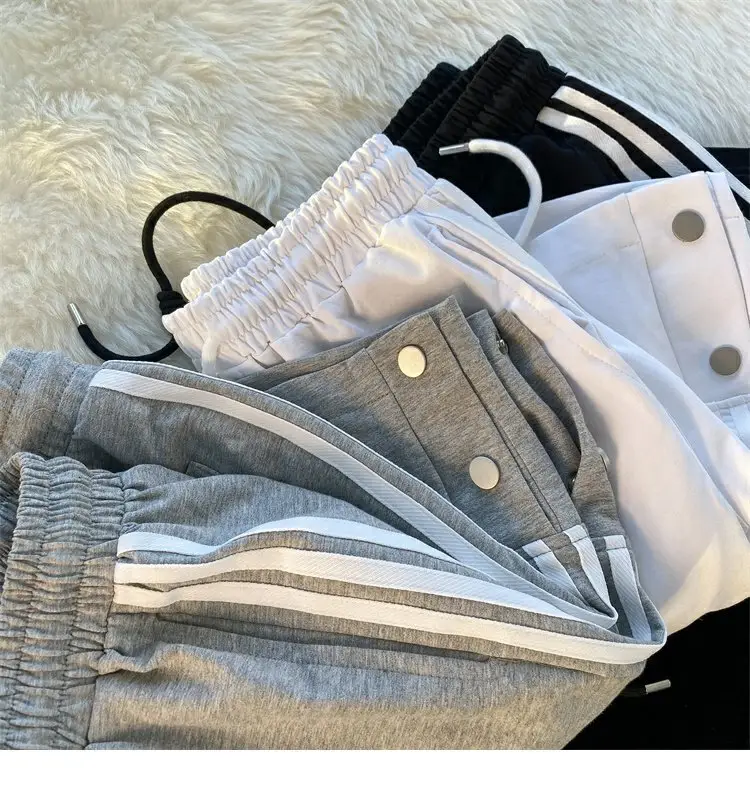 Men Black Adidas Style Shorts with 3 Stripes — feature 8