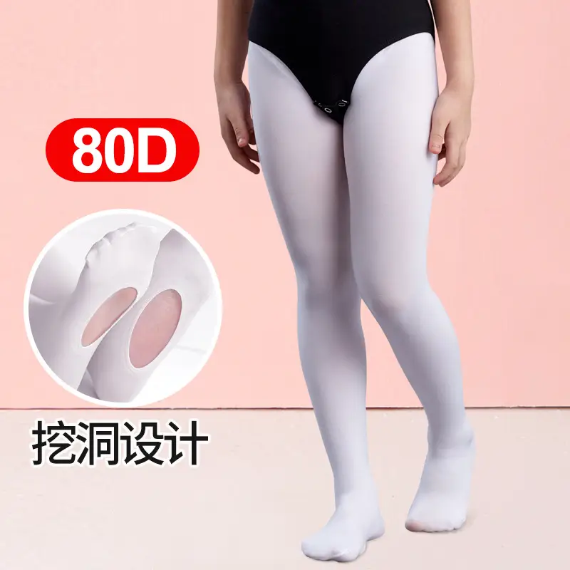 Children's Ballet Pantyhose White Summer Leggings Non-Slip - Image 12