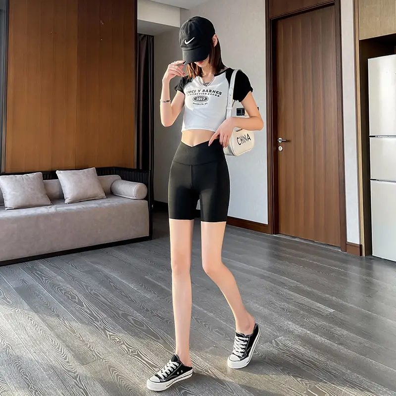 Women's Black Slimming Hip Leg Yoga Pants High Waist - Image 27