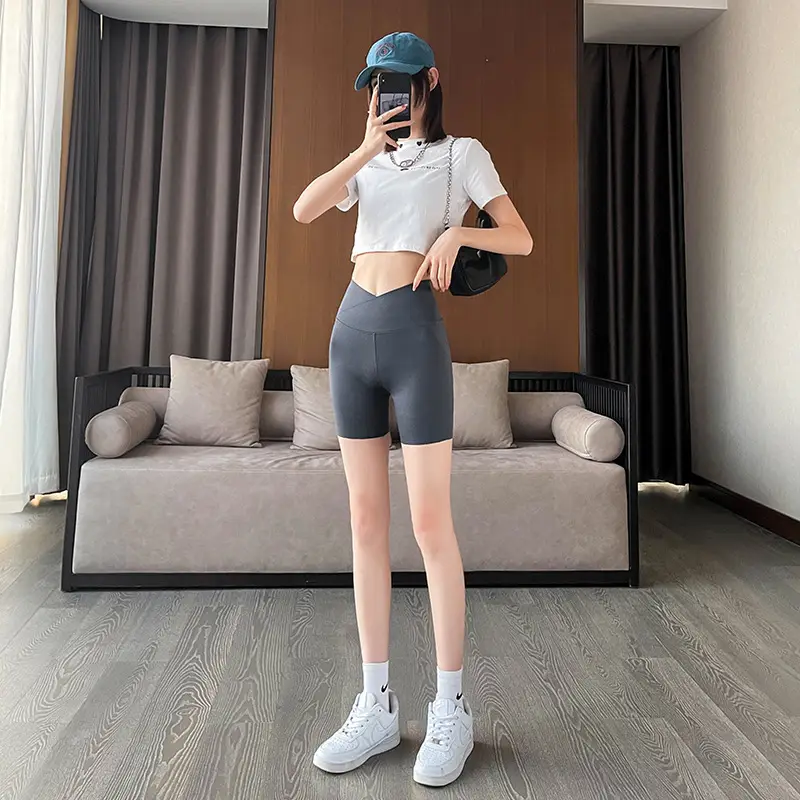 Women's Black Slimming Hip Leg Yoga Pants High Waist - Image 28