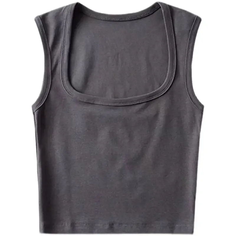 Women Pink Sleeveless Tank Top Short Crop - Image 34
