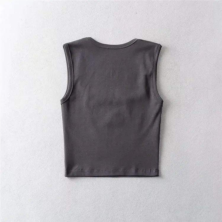 Women Pink Sleeveless Tank Top Short Crop — feature 32