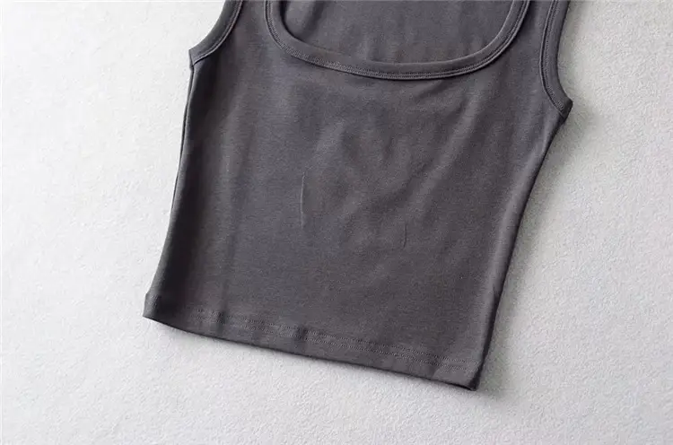 Women Pink Sleeveless Tank Top Short Crop — feature 34