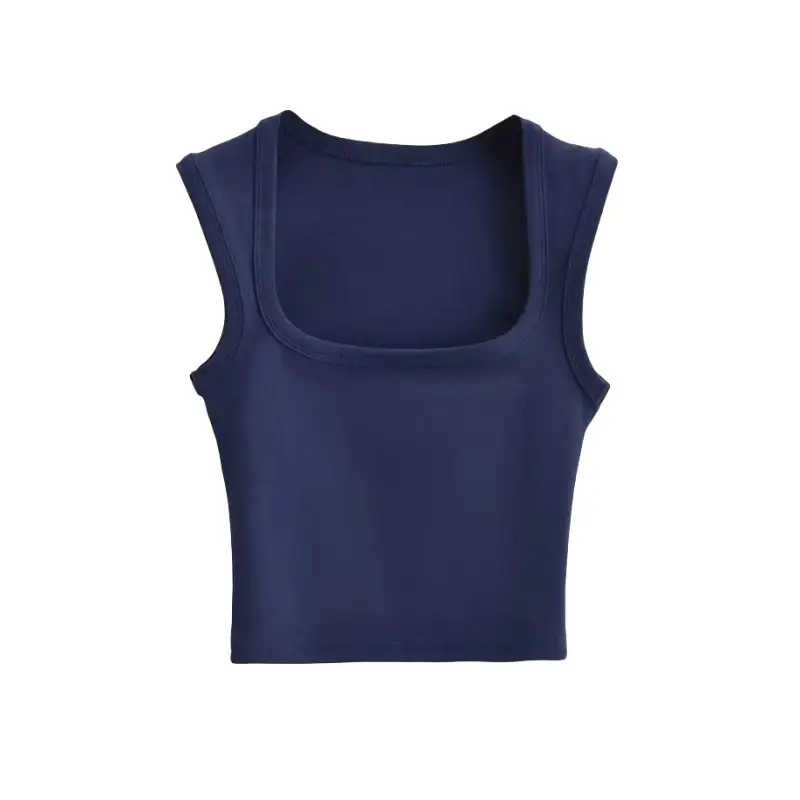 Women Pink Sleeveless Tank Top Short Crop - Image 20