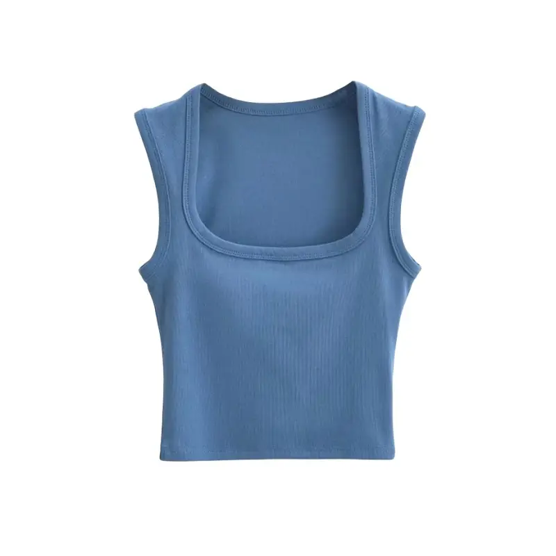 Women Pink Sleeveless Tank Top Short Crop - Image 24