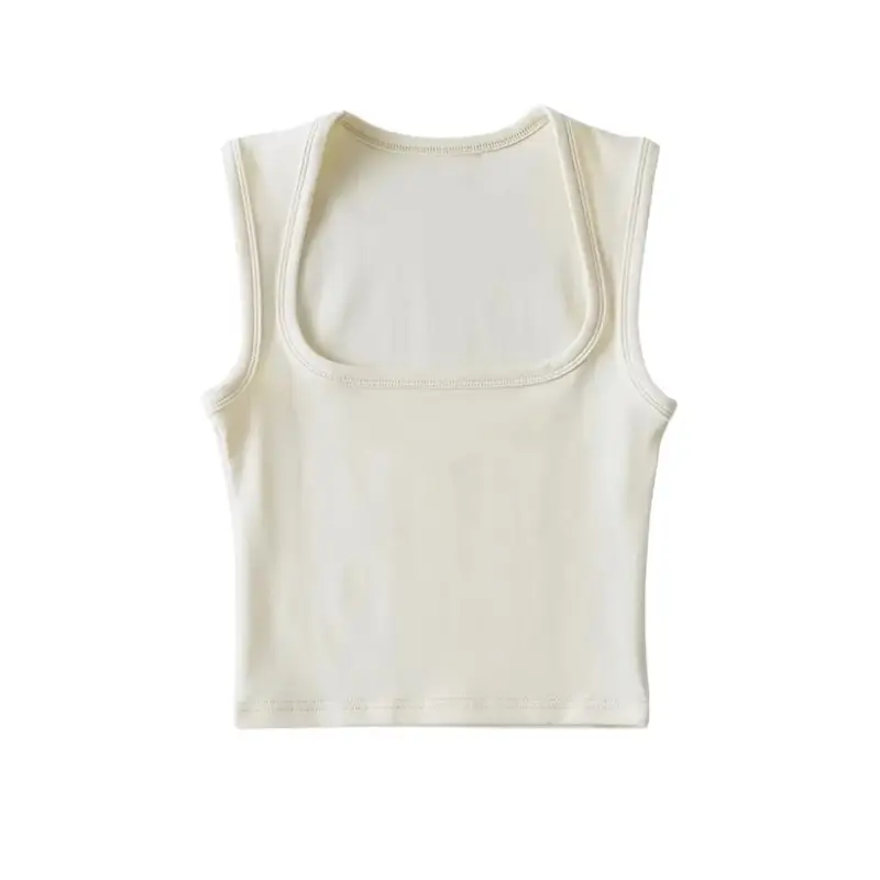 Women Pink Sleeveless Tank Top Short Crop - Image 7