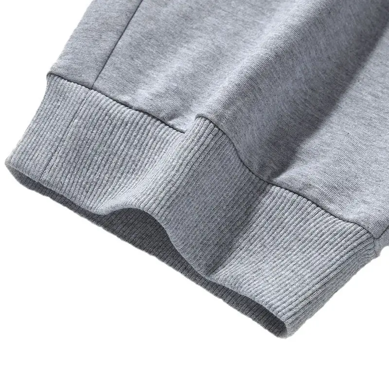 Men Black Cotton Knitted Shorts 7-Piece Sports Beach Capri Pants - Image 8
