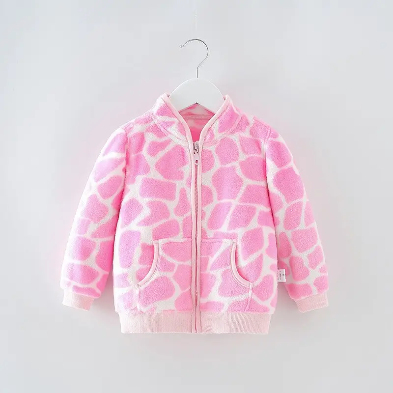 Children's Flannel Jacket Brown Bear Print Spring Autumn 2025 - Image 11