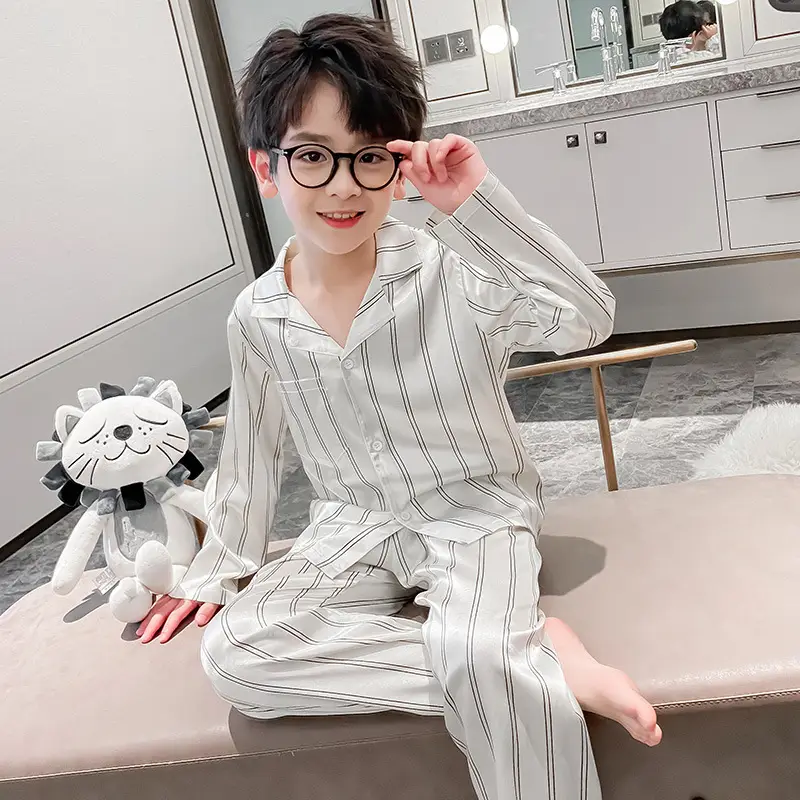 Children's Printed Pajamas Boys Summer Wear