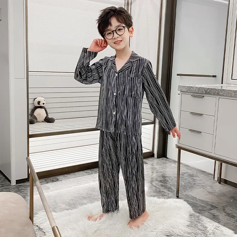 Children's Printed Pajamas Boys Summer Wear