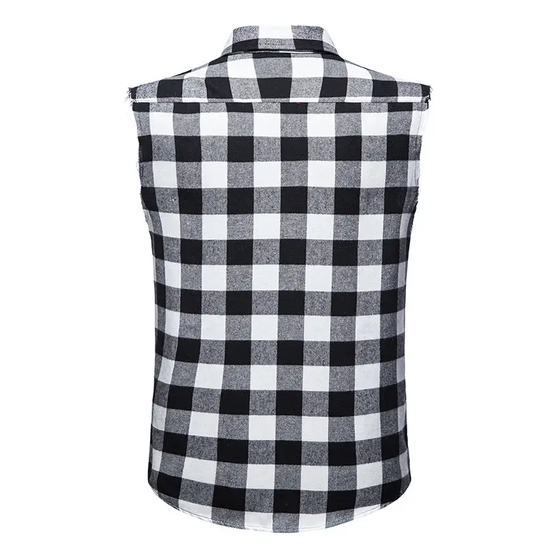 Men's Plaid Sleeveless Shirt Colorful 2023 — feature 28