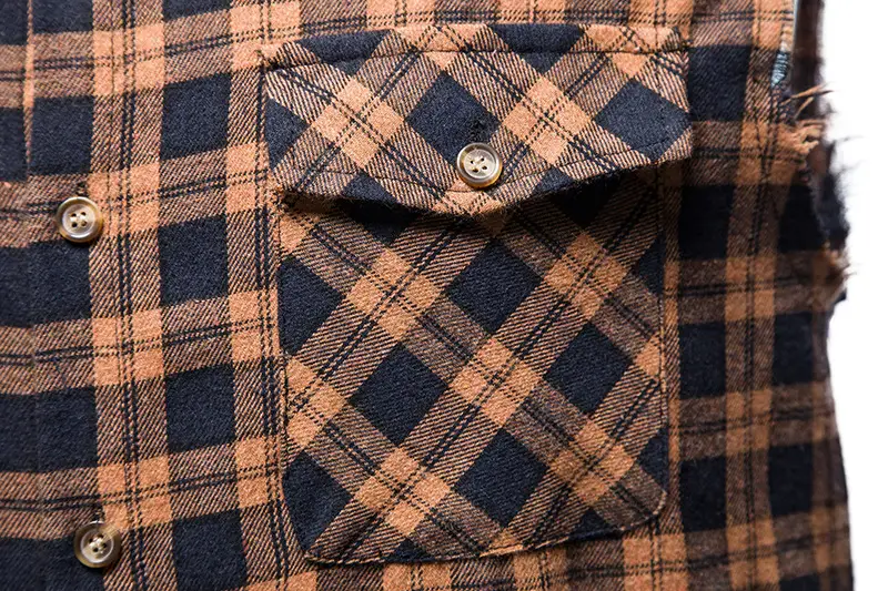 Men's Plaid Sleeveless Shirt Colorful 2023 — feature 38