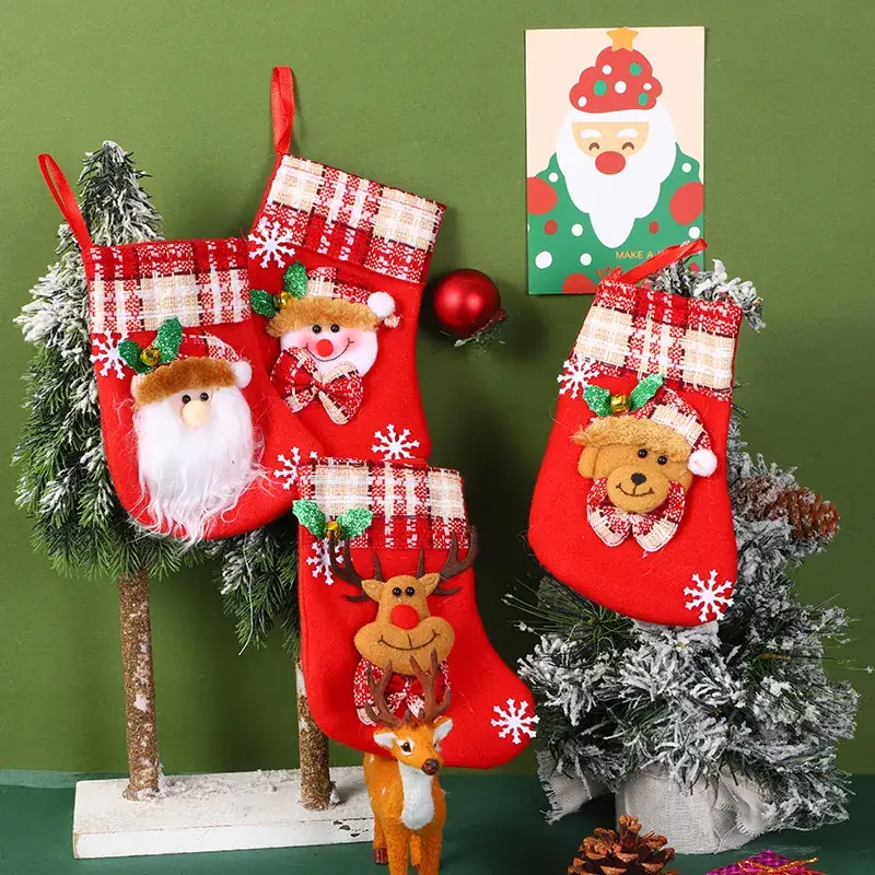 Sequin Santa Claus Bell Christmas Socks Three-Dimensional Christmas Socks Christmas Gift Bag Christmas Tree Pendant - Image 50