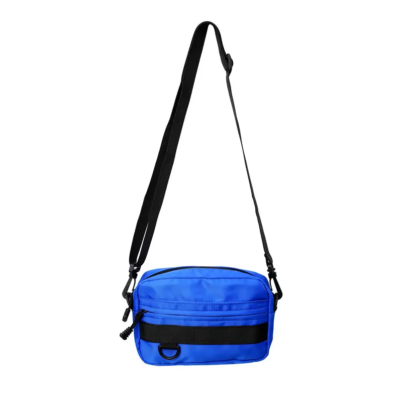 Men's Blue Black Green Shoulder Bag Small - Image 3