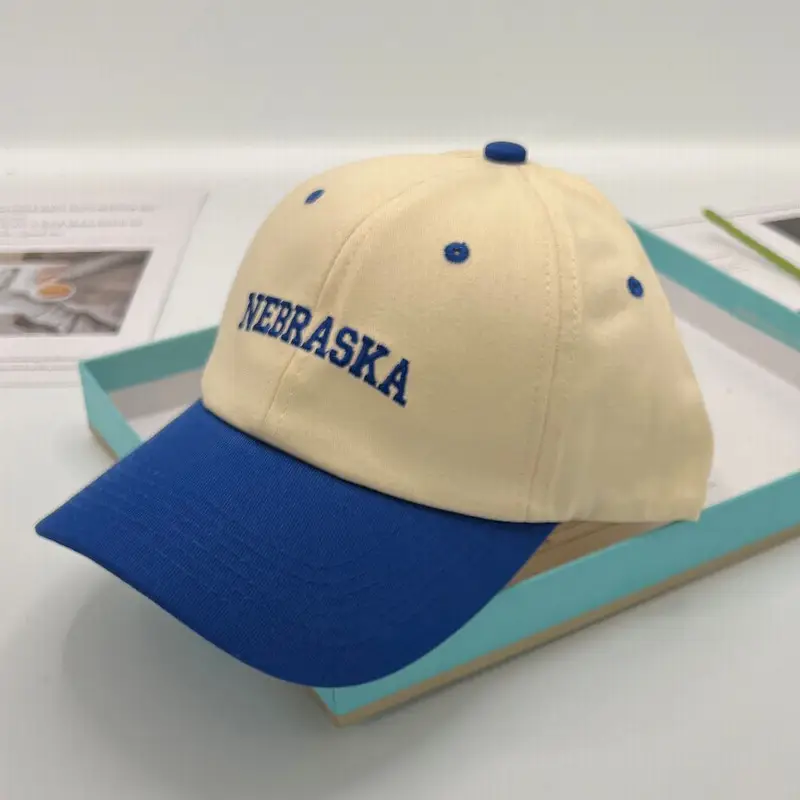 Korean Style Baseball Cap Women Green Beige DUNK