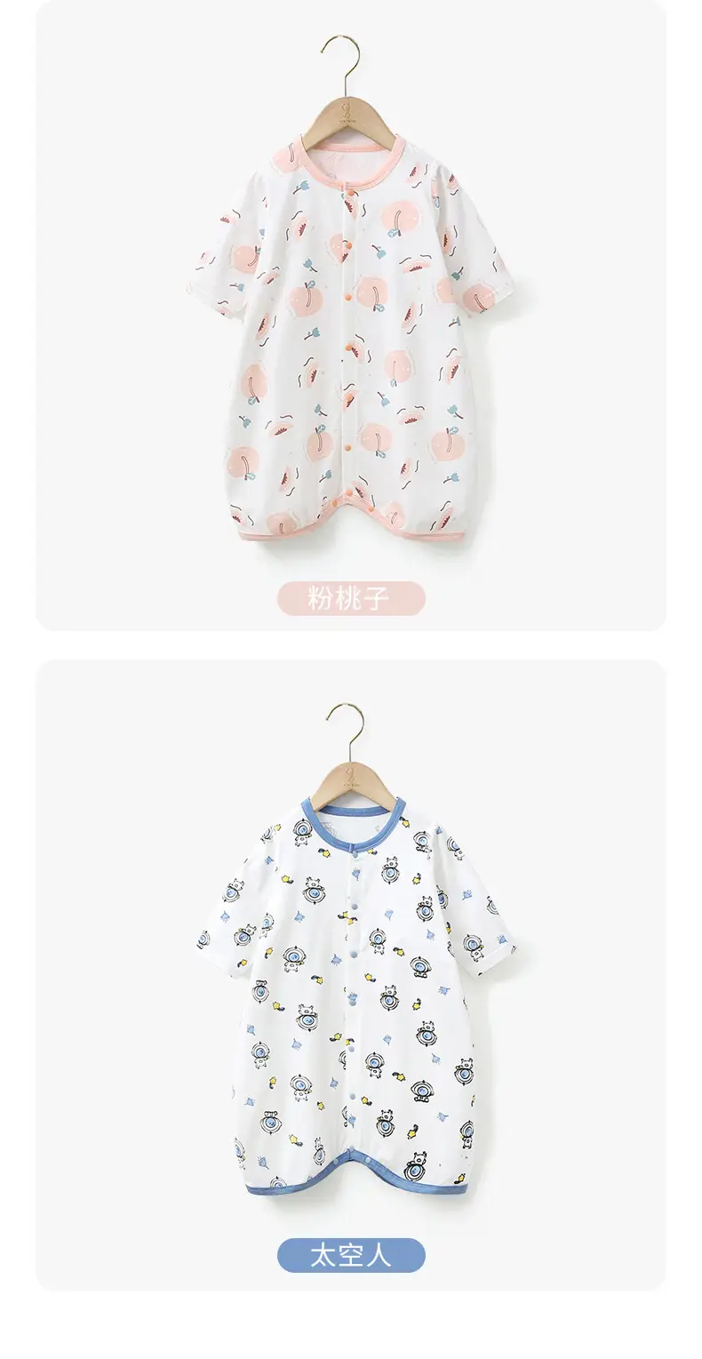 Baby Pajamas Space Print Long Sleeve Nightgown — feature 15