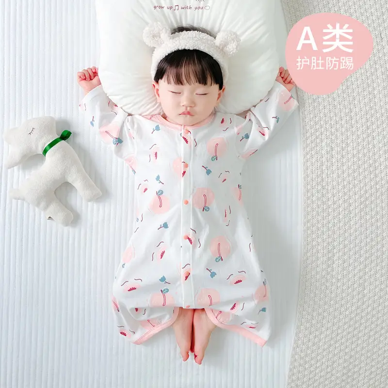 Baby Pajamas Space Print Long Sleeve Nightgown - Image 2