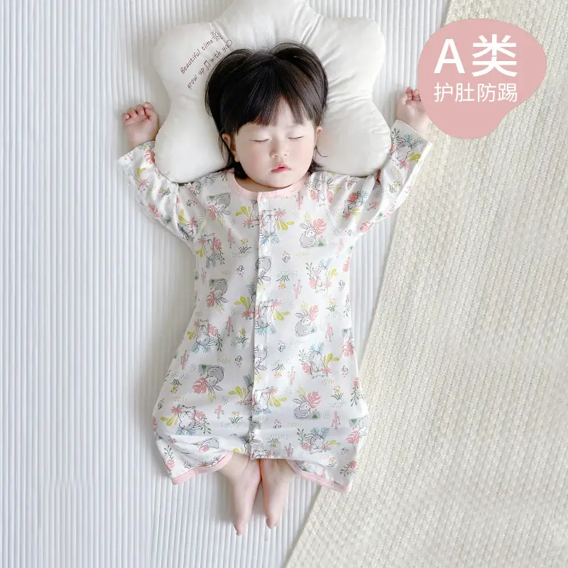 Baby Pajamas Space Print Long Sleeve Nightgown - Image 4