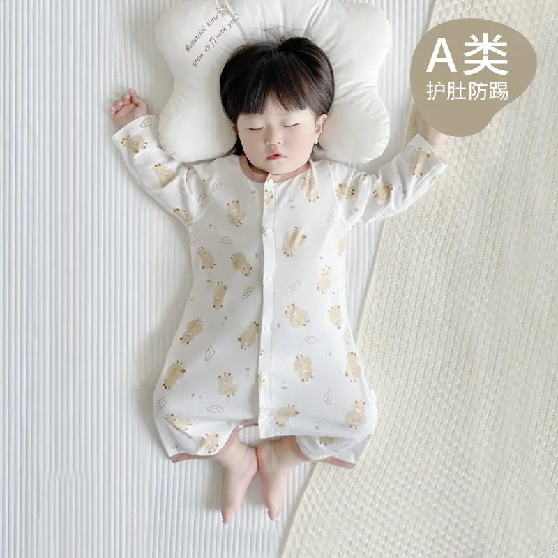 Baby Pajamas Space Print Long Sleeve Nightgown - Image 5