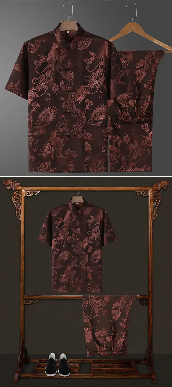 Ice Silk Chinese Tang Suit for Elderly Men — feature 11
