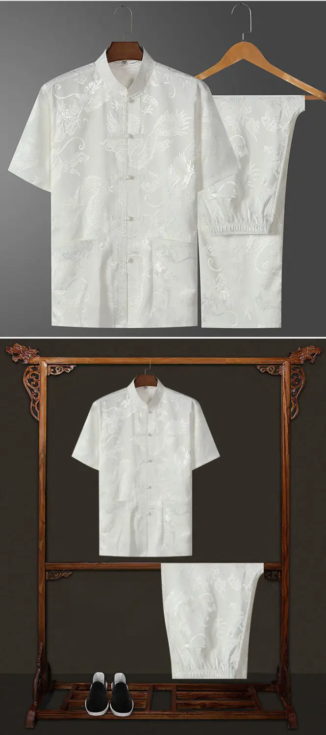 Ice Silk Chinese Tang Suit for Elderly Men — feature 12