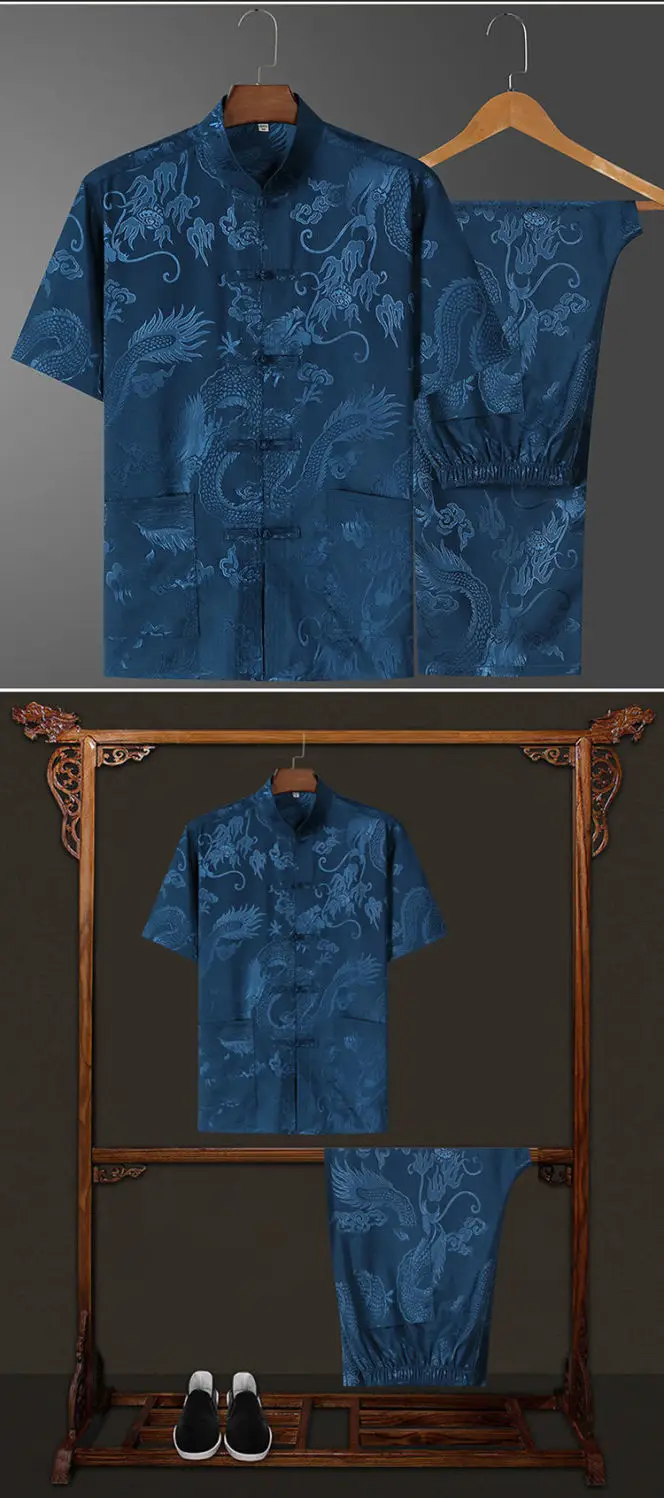 Ice Silk Chinese Tang Suit for Elderly Men — feature 13